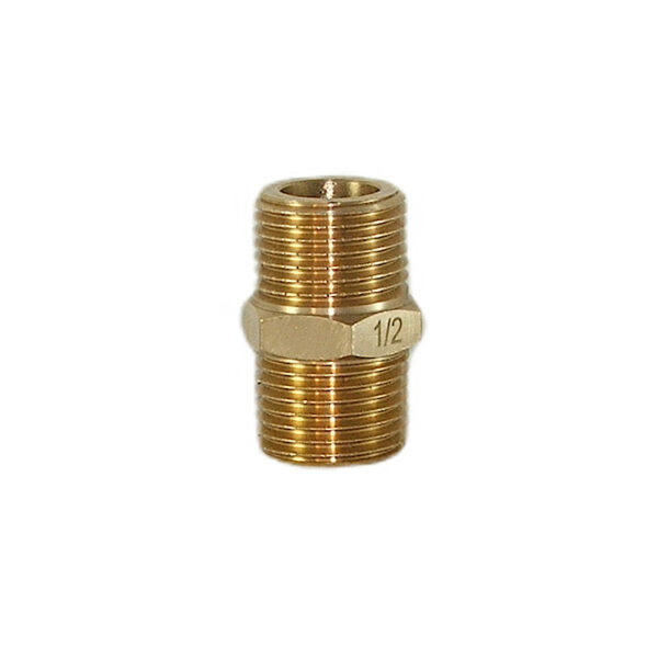 Nypel 1/2″ pod uszczelkę mosiężny Calido DN15