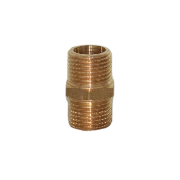 Nypel do płyty gazowej 1/2″ mosiężny na uszczelkę