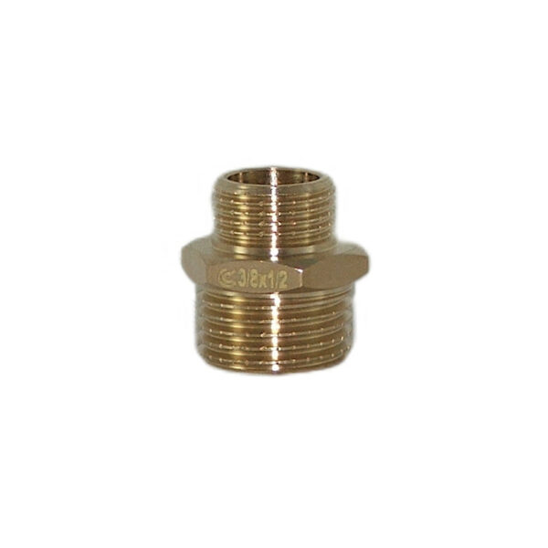 Nypel redukcyjny 1/2″x3/8″ mosiężny Calido DN1510