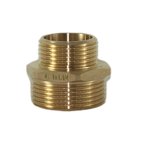 Nypel redukcyjny 1 1/4″x1″ mosiężny Calido DN3225