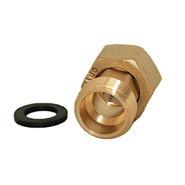 Półśrubunek 3/4×3/4″ mosiężny prosty z uszczelką Calido