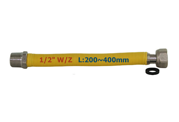 Przewód gazowy rozciągliwy 1/2″ 200-400mm W/Z