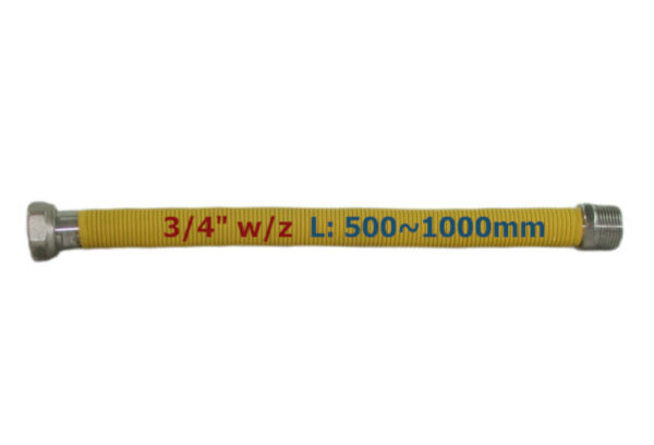 Przewód gazowy rozciągliwy 3/4″ 500-1000mm W/Z