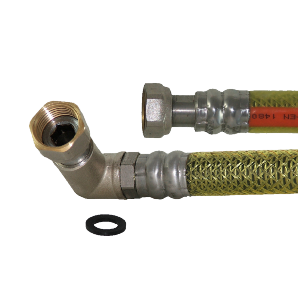 Elastyczny przewód gazowy 1/2″ L-500 mm kątowy W/W