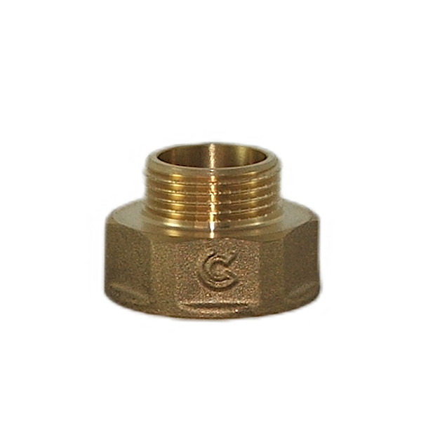 Redukcja mufowo-nyplowa Gw1xGz3/4″ mosiężna Calido