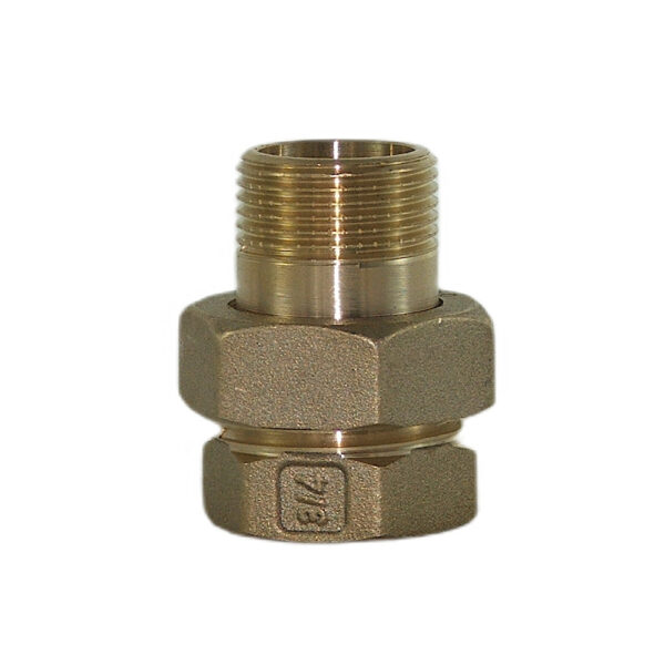 Śrubunek 3/4″ mosiężny prosty Calido ze stożkiem