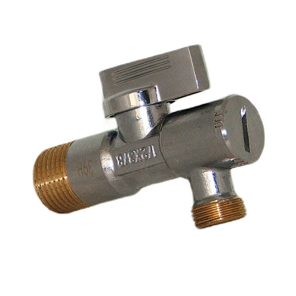 Zawór Smart z filtrem Dn15xDn10_1 Zawór chromowany 1/2″x3/8″ kątowy Smart z filtrem DN15
