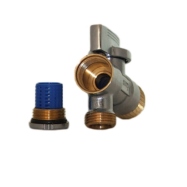 Zawór Smart z filtrem Dn15xDn10_4 Zawór chromowany 1/2″x3/8″ kątowy Smart z filtrem DN15
