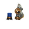Zawór chromowany 1/2″x1/2″ kątowy Smart z filtrem  DN15