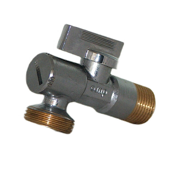 Zawór chromowany 1/2″x3/4″ kątowy Smart z filtrem  DN15