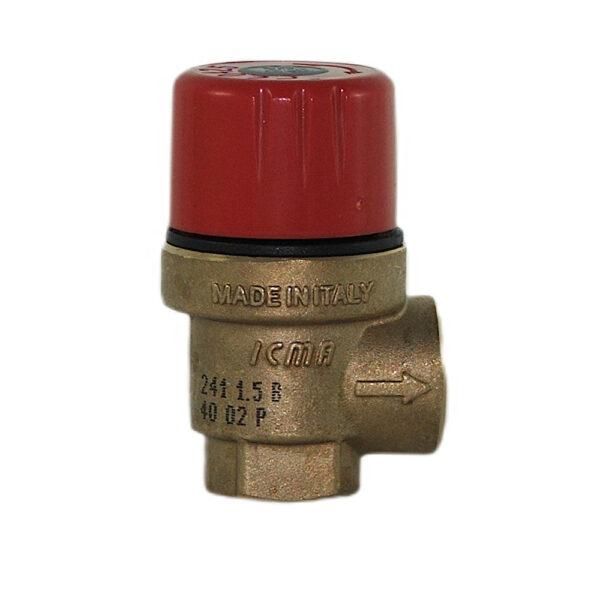Zawór bezpieczeństwa 1/2″ 1,5 bar ICMA