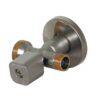 Zawór chromowany 1/2″x3/4″x 3/8″ prosty Solid Bis z filtrem DN15