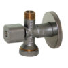 Zawór chromowany 1/2″x3/4″x 3/8″ prosty Solid Bis z filtrem DN15