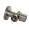 Zawór chromowany 1/2″x3/4″x 3/8″ prosty Solid Bis z filtrem DN15