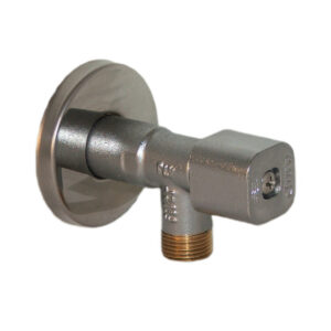 Zawór chromowany 1/2″x3/8″ kątowy Solid z filtrem DN15