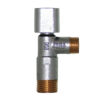 Zawór chromowany 1/2″x3/8″ kątowy Solid z filtrem DN15