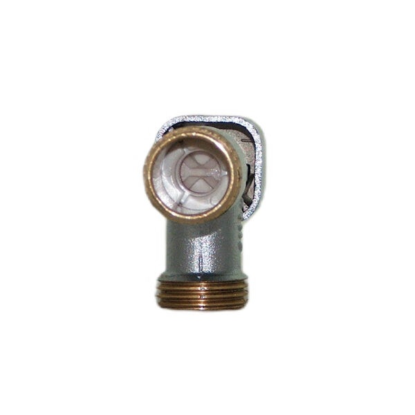 Zawór chromowany 1/2″x3/4″ kątowy Solid z filtrem DN15