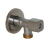 Zawór chromowany 1/2″x1/2″ kątowy Solid  z filtrem DN15
