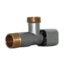 Zawór chromowany 1/2″x1/2″ kątowy Solid  z filtrem DN15