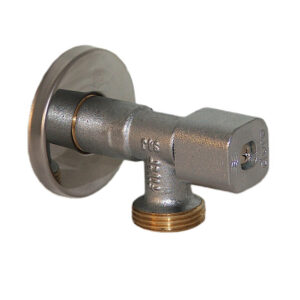 Zawór chromowany 1/2″x3/4″ kątowy Solid z filtrem DN15