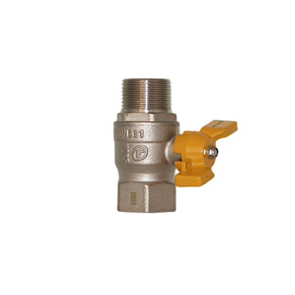 Zawór kulowy gazowy 1″ w/z z motylkiem DN25