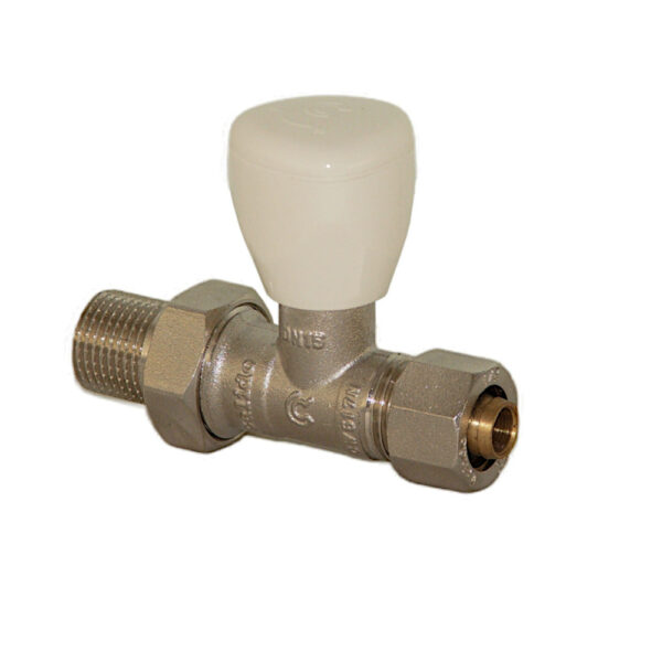 Zawór grzejnikowy zasilający 1/2″ Pex prosty Eskimos DN15