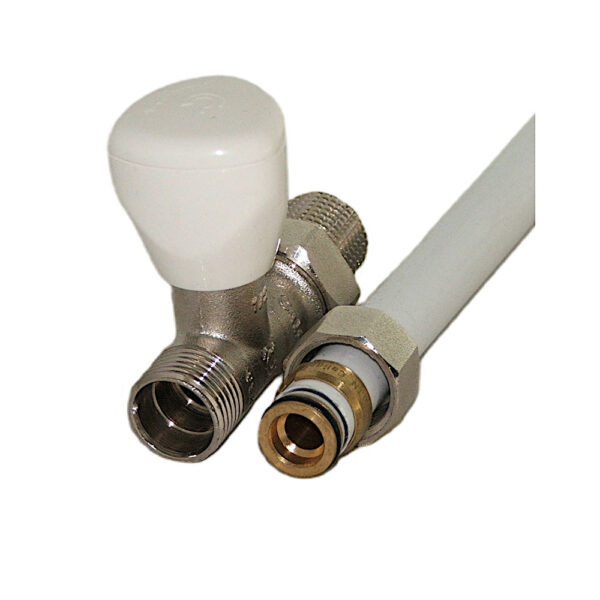 Zawór grzejnikowy zasilający 1/2″ Pex prosty Eskimos DN15