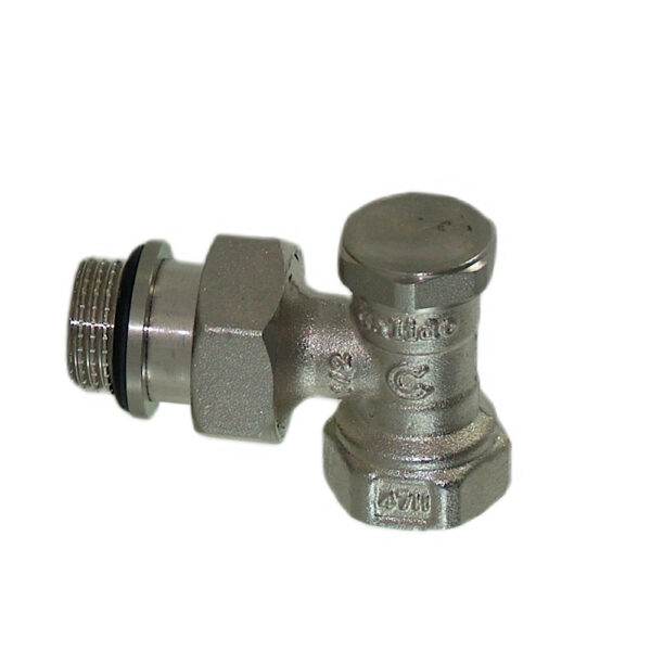 Zawór grzejnikowy powrotny 1/2″ kątowy z o-ringiem Eskimos DN15