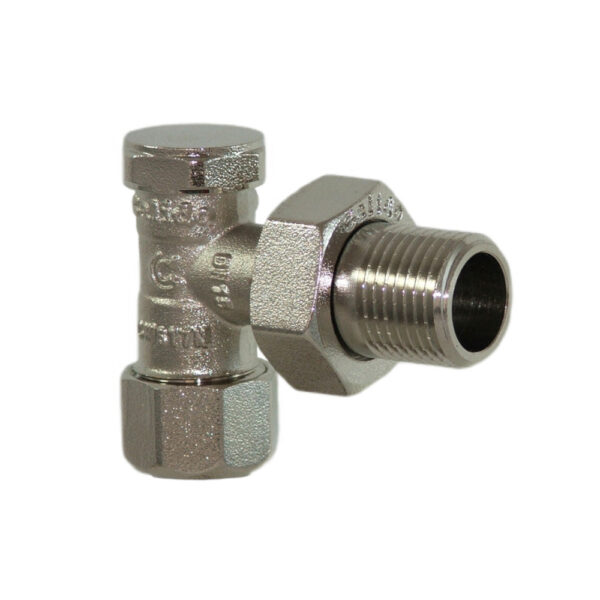 Zawór grzejnikowy powrotny 1/2″ Pex kątowy Eskimos DN15