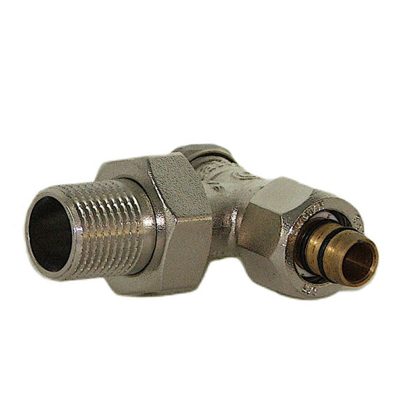 Zawór grzejnikowy powrotny 1/2″ Pex kątowy Eskimos DN15