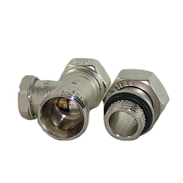 Zawór grzejnikowy powrotny 1/2″ prosty z o-ringiem Eskimos DN15