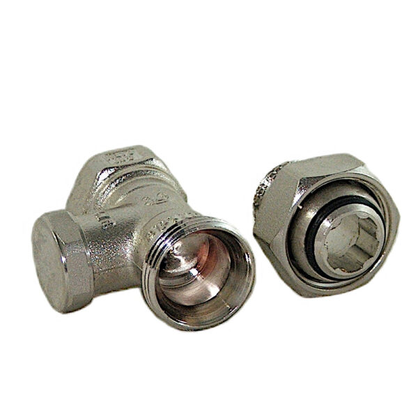 Zawór grzejnikowy powrotny 1/2″ prosty z o-ringiem Eskimos DN15