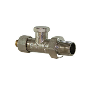 Zawór grzejnikowy powrotny 1/2″ Pex prosty Eskimos DN15