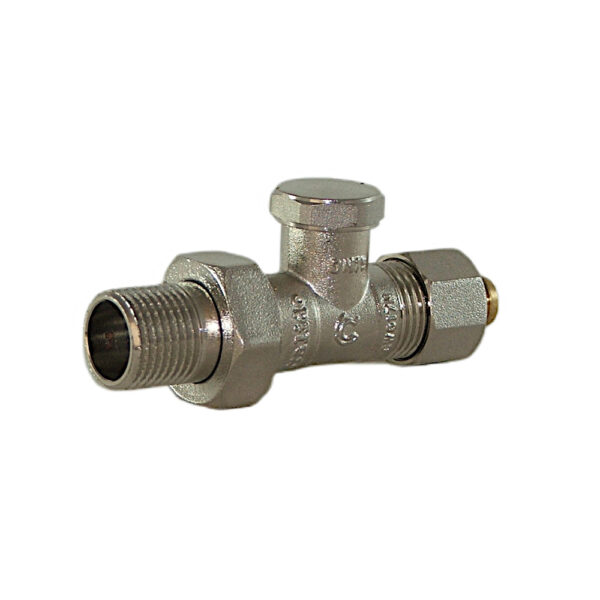 Zawór grzejnikowy powrotny 1/2″ Pex prosty Eskimos DN15