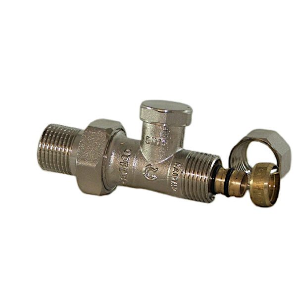 Zawór grzejnikowy powrotny 1/2″ Pex prosty Eskimos DN15