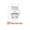Zawór zwrotny 3/4″  z grzybem mosiężnym DN20