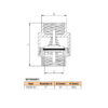 Zawór zwrotny 1″  z grzybem mosiężnym DN25