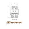 Zawór zwrotny 1 1/2″  z grzybem mosiężnym DN40