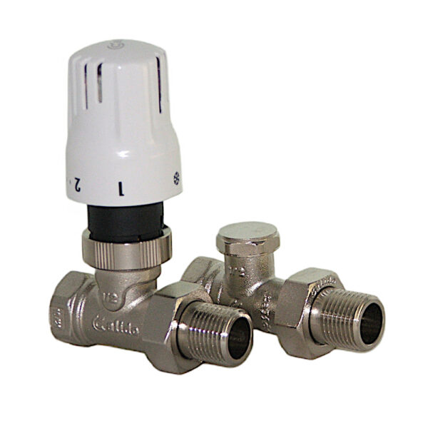 Zestaw grzejnikowy termostatyczny 1/2″ prosty Eskimos DN15