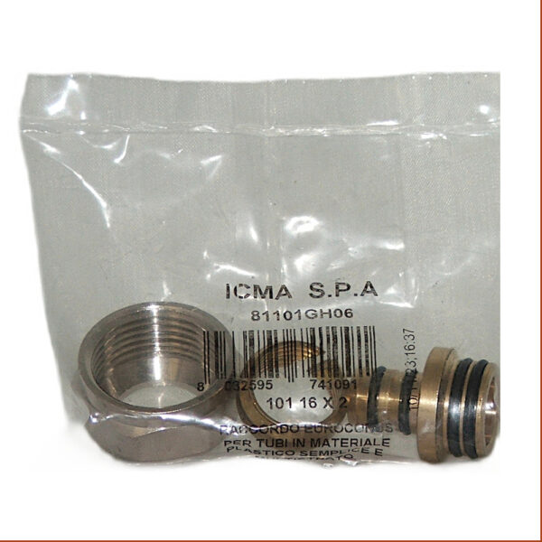 Złączka do rur pex 16×3/4 (101) Euroconus ICMA 4 o-ringi