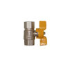 Zawór kulowy gazowy 1/2″ w/w z motylkiem DN15