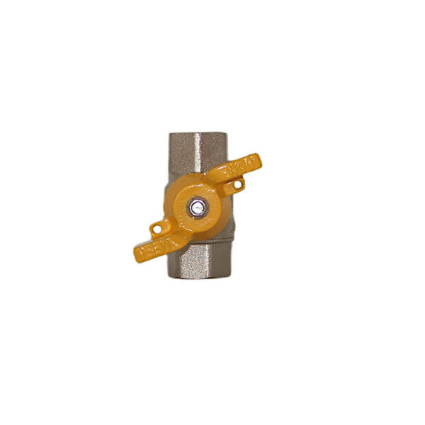 Zawór kulowy gazowy 1/2″ w/w z motylkiem DN15