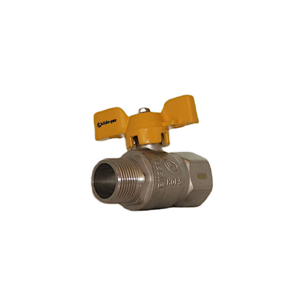 Zawór kulowy gazowy 3/4″ w/z z motylkiem DN20