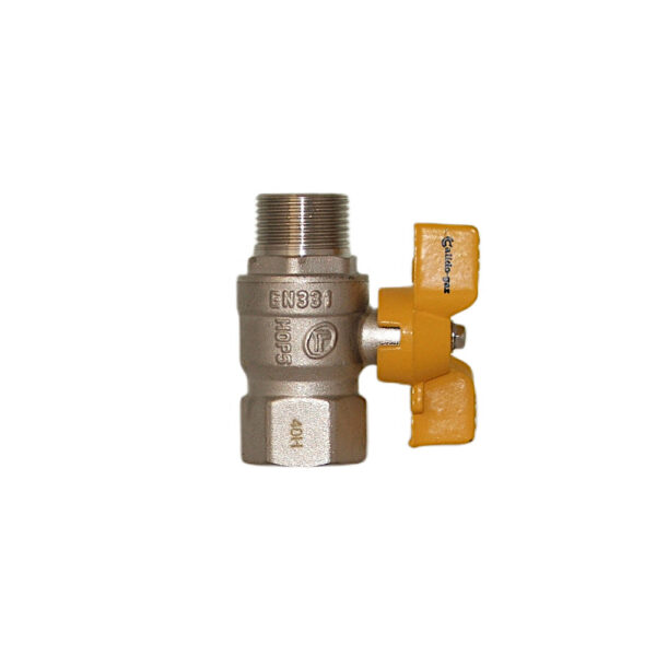 Zawór kulowy gazowy 3/4″ w/z z motylkiem DN20