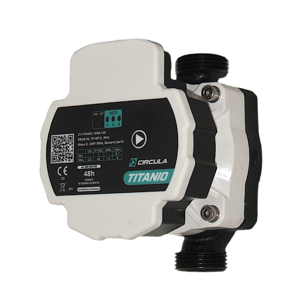 Pompa obiegowa CO 15/60-130  elektroniczna Titanio