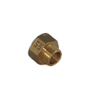 Redukcja mufowo-nyplowa Gw1/2″xGz3/8″ mosiężna Calido
